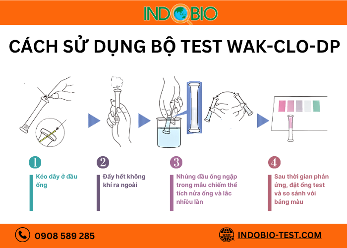 Cách sử dụng Packtest clo dư trong nước WAK-ClO-DP
